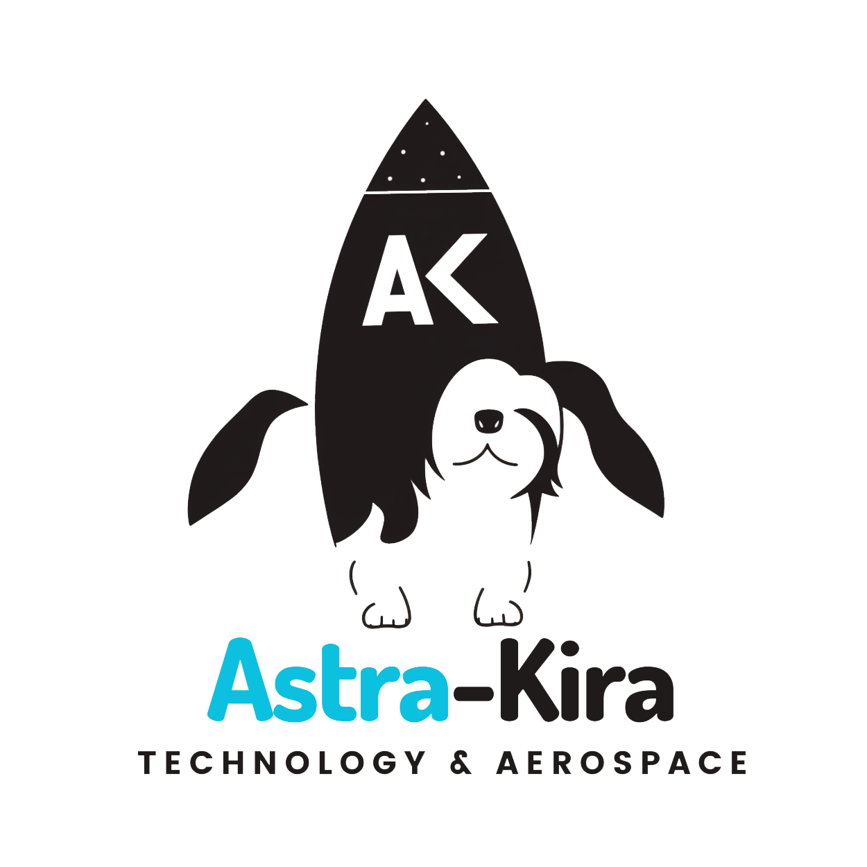 Astra Kira logo in black and aqua